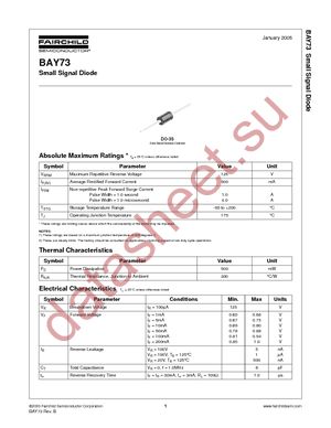 BAY73 datasheet  